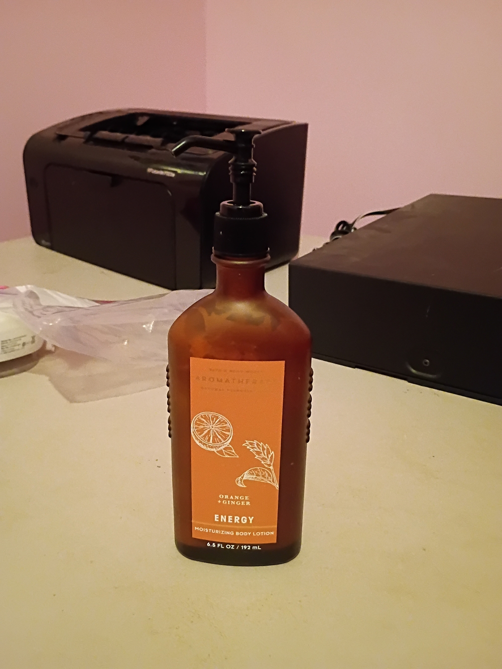 Bath & Body Works Orange + Ginger Energy Body Lotion - Amber Bottle